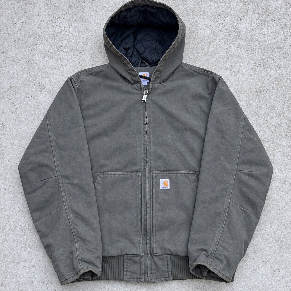 Carhartt j130 MOS Moss Green Washed Duck Active Jacket Mens 2XL